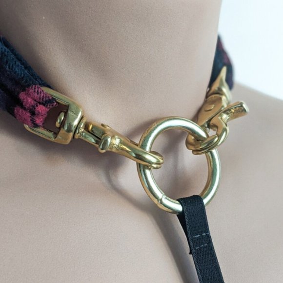 RIRI Adjustable Collared Body Harness with Spikes - Picture 3 of 13